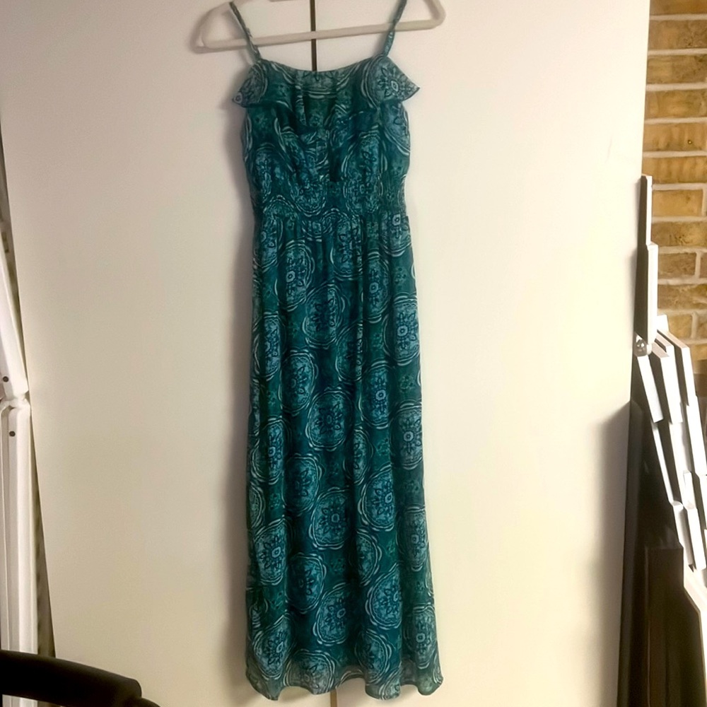 Maxi dress with patterns